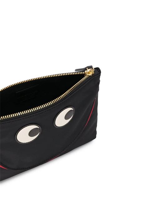 Black Eyes zipped pouch Anya Hindmarch | 152976BLACK